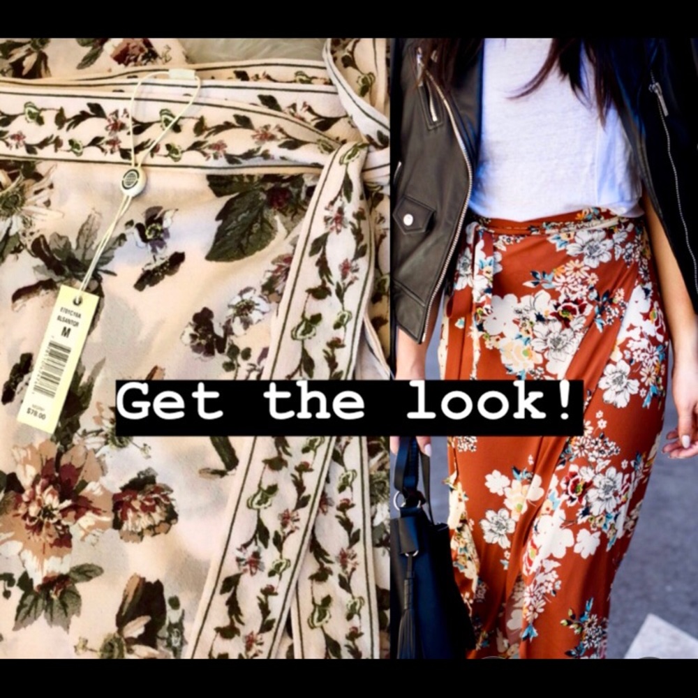 🌟NEW🌟 Max Studios floral wrap skirt
